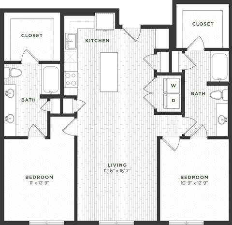 Two Bedroom Floorplan